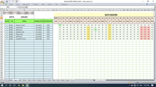 DAY ORDER BOOK for Inventory