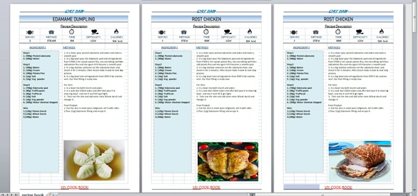 Recipe Book Temple