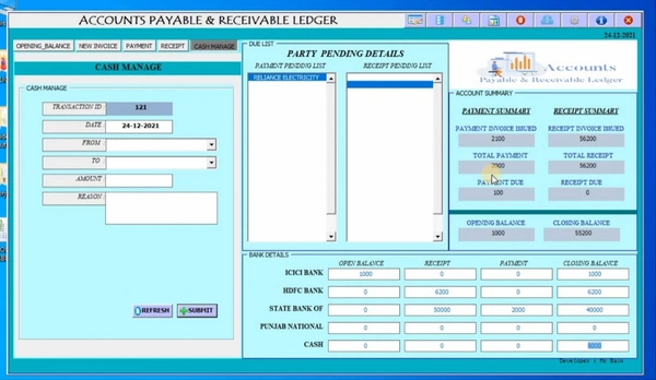 Account Payable & Receivable Ledger 