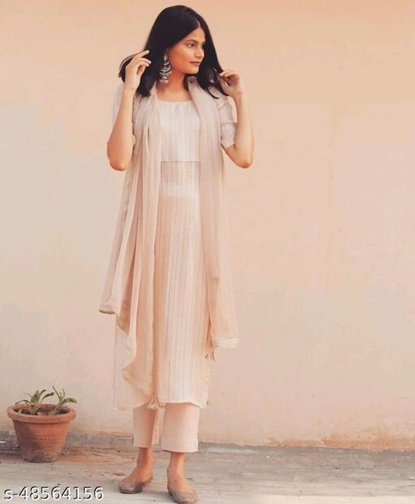 High Wait Kurta Set - skin colour, large , xxl