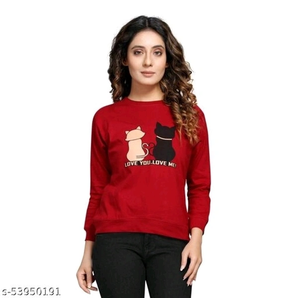 Women Sweatshirt - Red,pink,peach, m ,l,xl,xxl