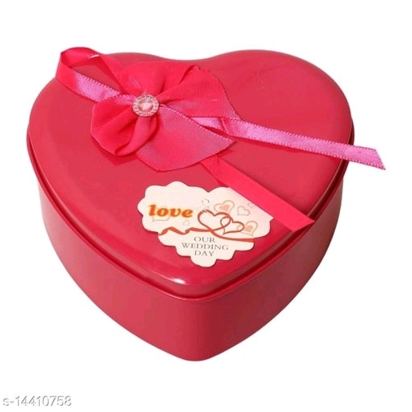 Heart Shape Gift Box With Beautiful Teddy Bear - free size, blue,red,pink