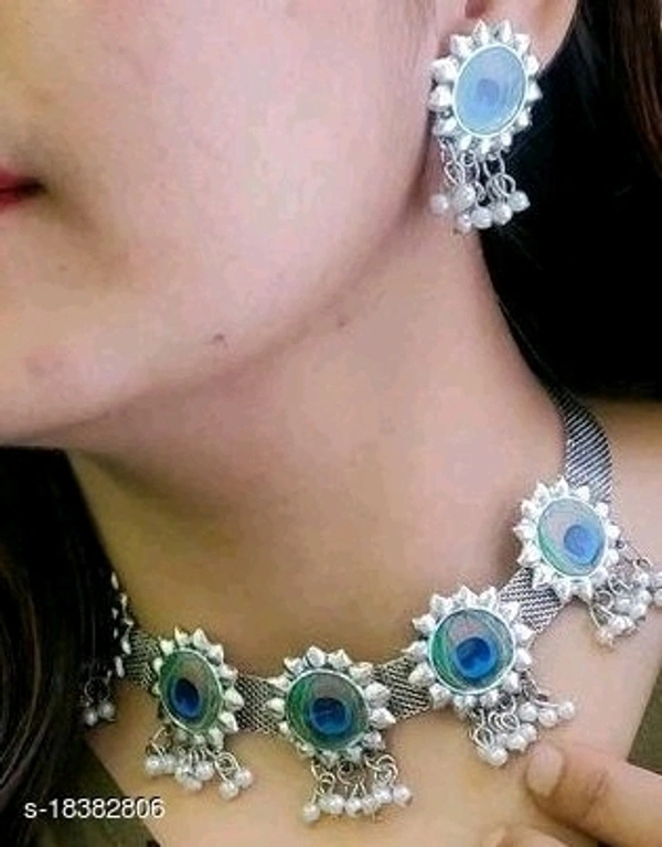 Choker Set - silver, free size