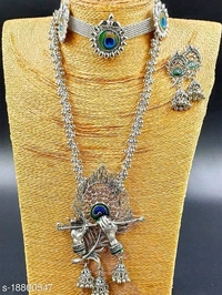 Women Necklace - silver, free size