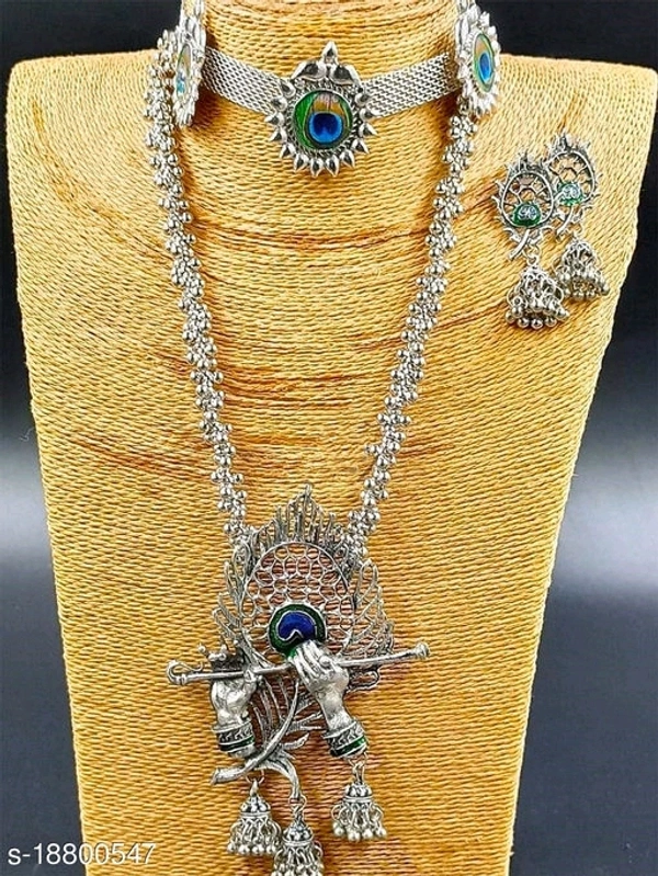 Women Necklace - silver, free size