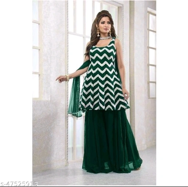 Kurta Sharara Set - green, l,xl,xxl