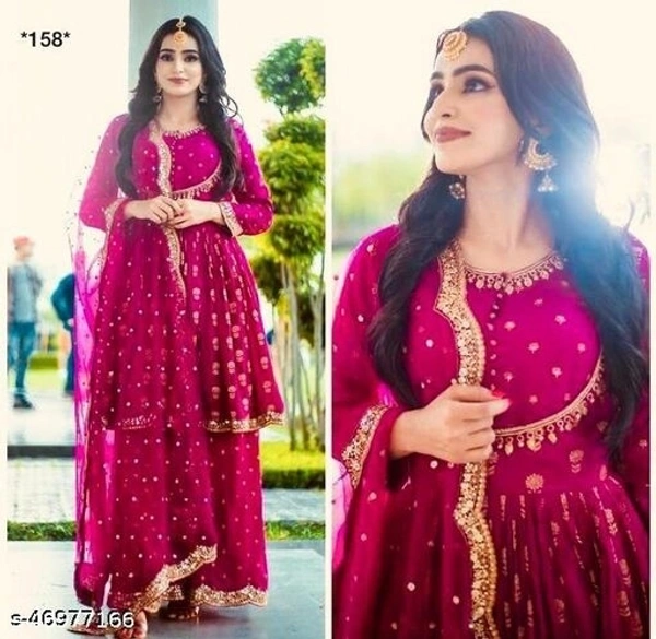 Gorgeous  Women Duppata Set - xl, pink