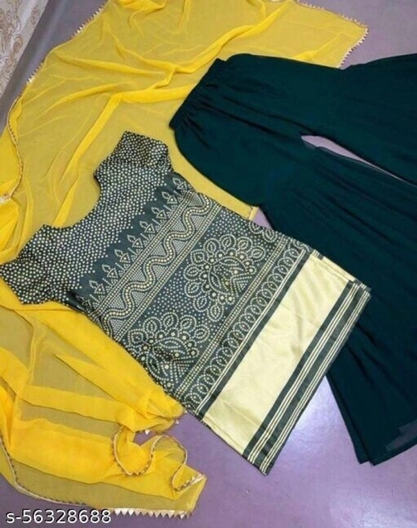 Preety Women Dupatta Set - pink, green, xl,xxl