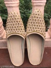Stylish Jutties -  IND-3, IND-4, IND-5, IND-6, IND-7, IND-8, light grey,orange,mehndi color, Mentioned product size and colour in your address details thankyou