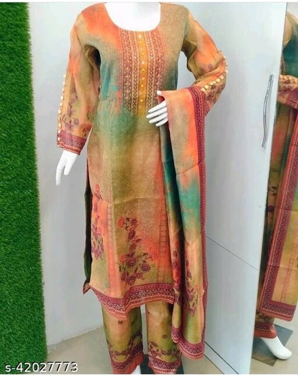 Kurta Set With Dupatta - multicolored