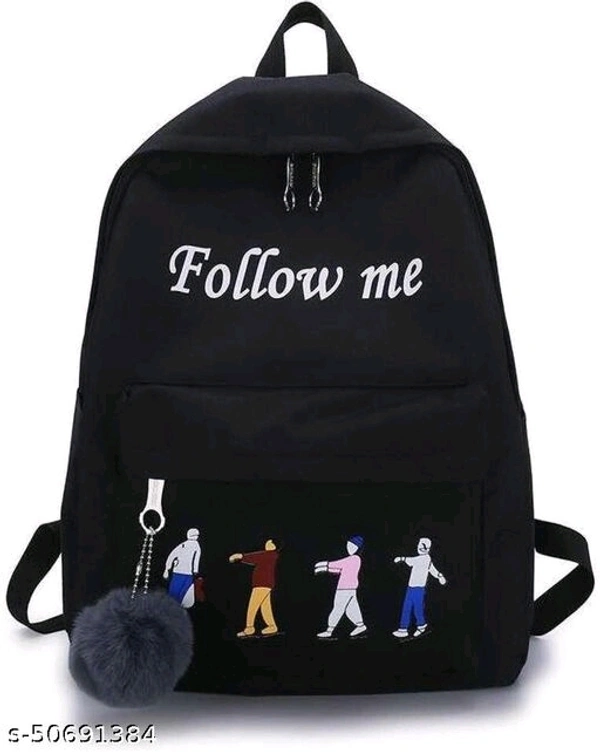 Black Backpack - black, free size