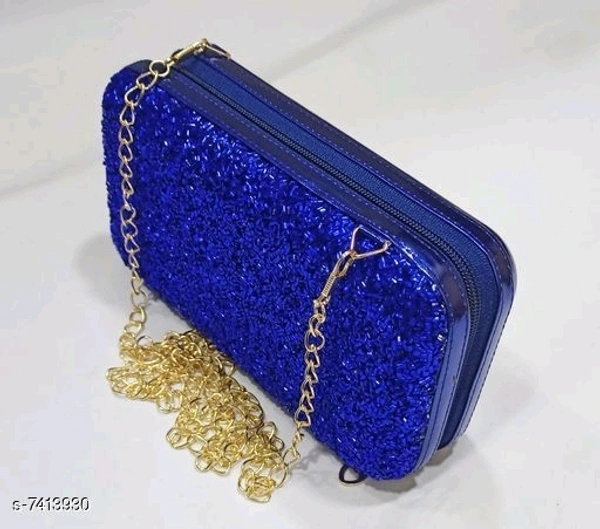 Sling Bags - golden, blue, free size