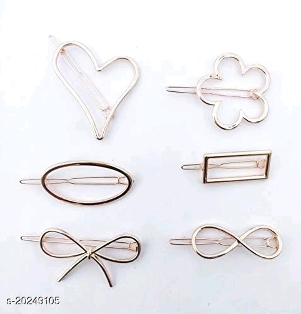 Metal Hair Clip Combo - free size