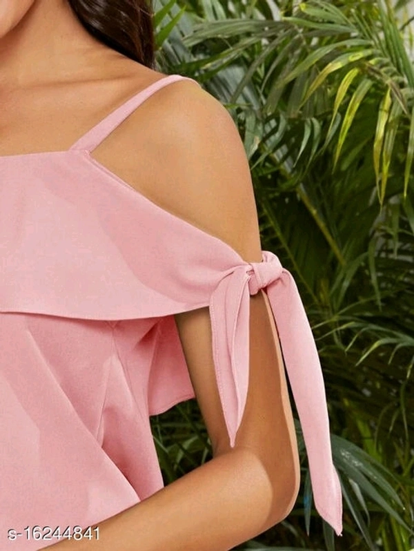 Off Shoulder Top - baby pink 