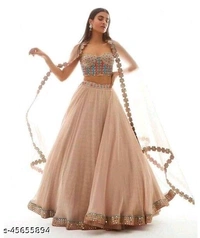 Cream Colour Lehnga - cream