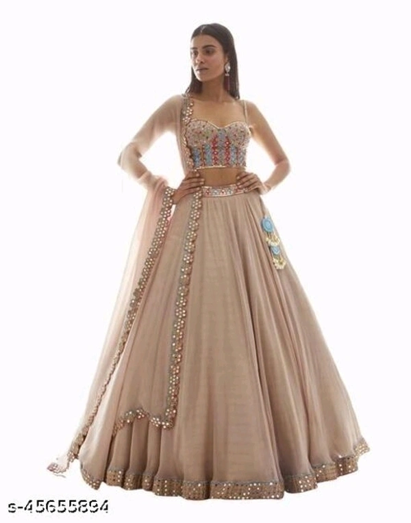 Cream Colour Lehnga - cream