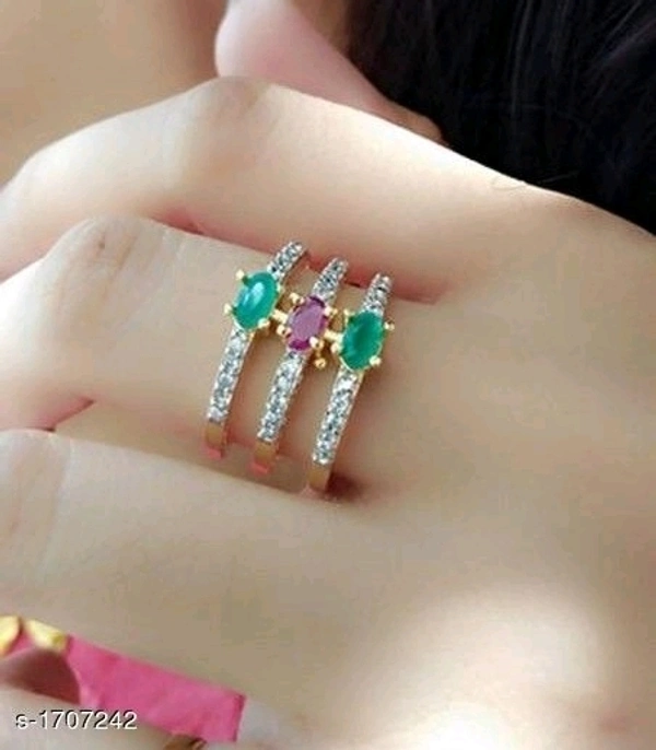 American Diamond Rings - silver