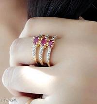 American Diamond Rings - silver