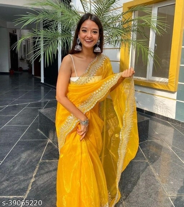Yellow Sareee - yellow