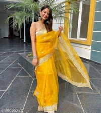 Yellow Sareee - yellow