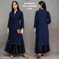 Kurti With Pant  - yellow,red