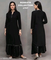 Kurti With Pant  - yellow,red