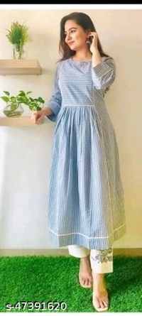 Kurti With Pant  - yellow,red