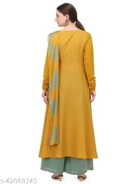 Mustard Kurti Set  - Mustard yellow