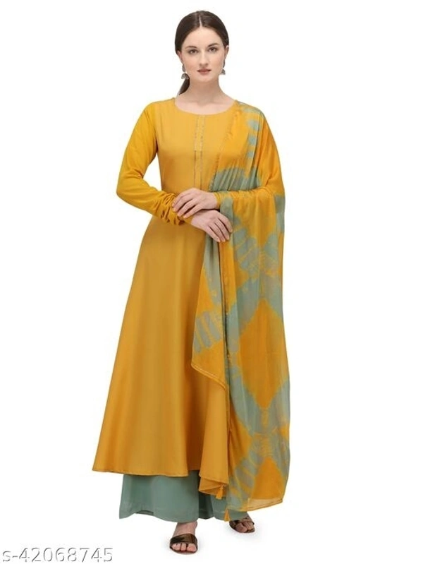 Mustard Kurti Set  - Mustard yellow