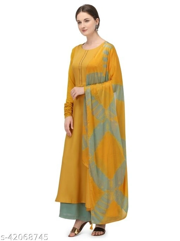 Mustard Kurti Set  - Mustard yellow