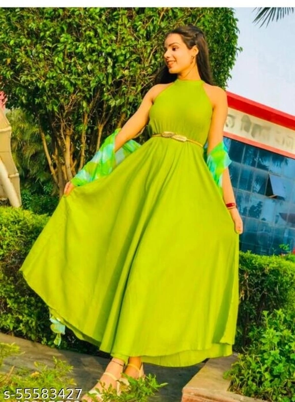 New Kurti With Duppata - green