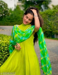New Kurti With Duppata - green