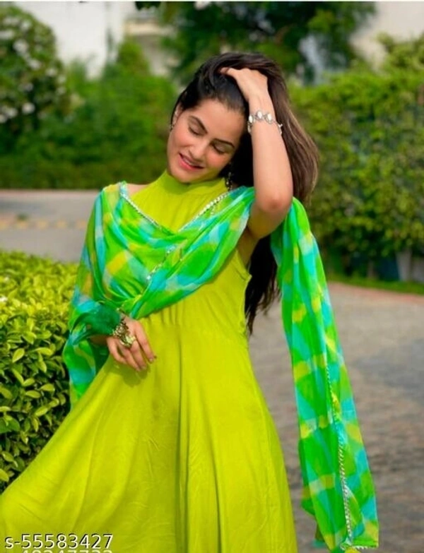 New Kurti With Duppata - green