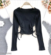 New Stylish Tops - white,black, parrot green