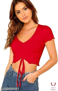 Crop Top  - red ,black,white, mehroon,purple