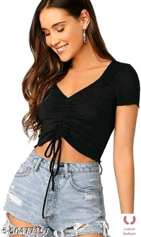 Crop Top  - red ,black,white, mehroon,purple