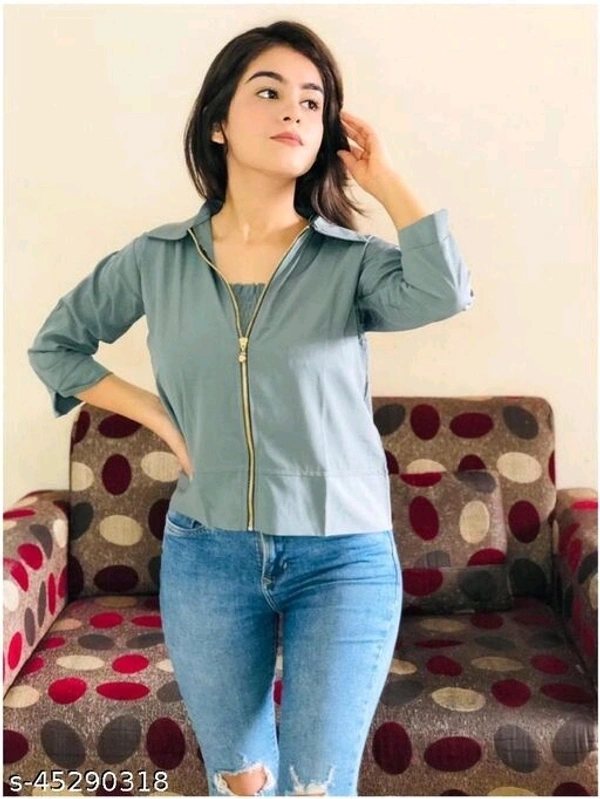 Jacket With Top - red,baby pink, clay colour