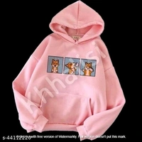 Women Sweatshirt - white,baby pink