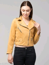 Women Jacket - red, mustard, light olive