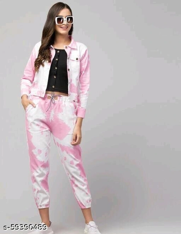 Top With Joggers - blue, pink, black,orange