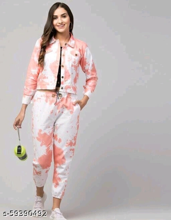 Top With Joggers - blue, pink, black,orange
