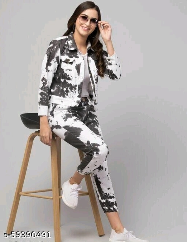 Top With Joggers - blue, pink, black,orange