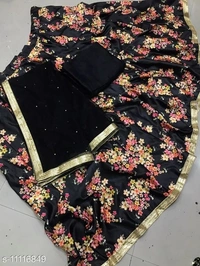 Women Black Lehnga - black