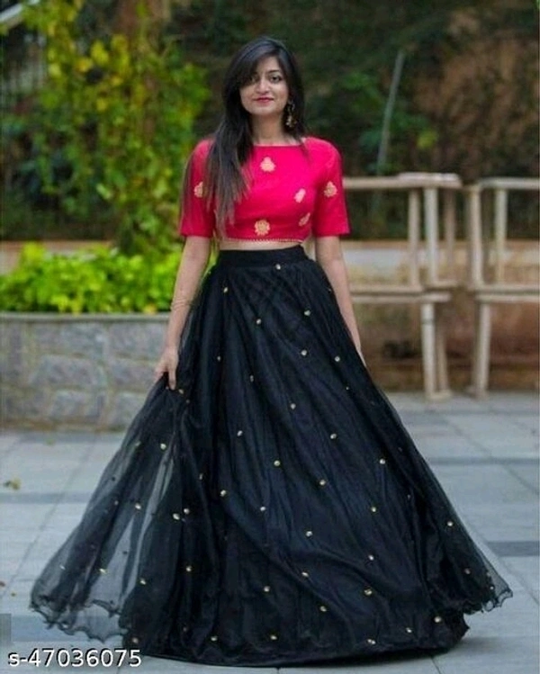 Lehnga With Top - pink , blue
