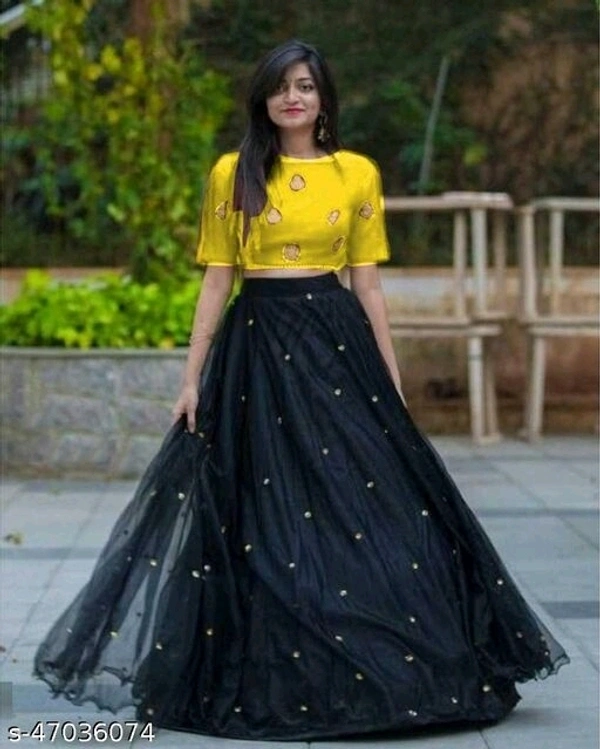 Lehnga With Top - pink , blue