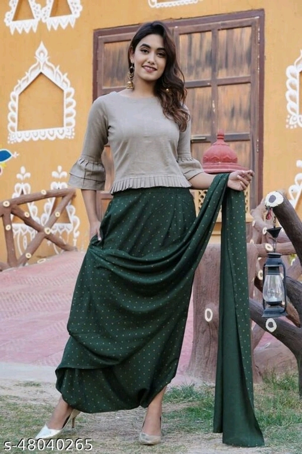 Dhoti Saree - green