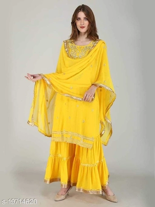 Haldi Function Kurta Set - yellow