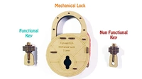 Funvention |DIY Mechanical Lock with Key - Build Working Lock Yourself - STEM Learning Utility Kit - Brown, 60+, Yes, No, Engineered Wood, 27 x 19 x 4 cm, Funvention, 250 grams, Shipping Charges will be added during checkout. Order will be shipped within 2-4 working days. Delivery time may vary due to COVID-19 , rainy season and delivery location.  TrackingID will be provided  to check the  real time status of delivery. For any further queries related to order, Kindly send what's app to PieceofPassion Custo