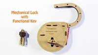 Funvention |DIY Mechanical Lock with Key - Build Working Lock Yourself - STEM Learning Utility Kit - Brown, 60+, Yes, No, Engineered Wood, 27 x 19 x 4 cm, Funvention, 250 grams, Shipping Charges will be added during checkout. Order will be shipped within 2-4 working days. Delivery time may vary due to COVID-19 , rainy season and delivery location.  TrackingID will be provided  to check the  real time status of delivery. For any further queries related to order, Kindly send what's app to PieceofPassion Custo