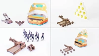 Funvention | Catapult Mania - Build & Play 6 Unique Games - DIY Science Educational Toy for Kids-STEM Kit for Kids, Educational Games, DIY Kit for Kids - Multi, Yes, No, Engineered MDF Wood, 34.04 x 25.65 x 8.64 cm, Funvention, 500 grams, Price mentioned inclusive of Tax, Shipping, Packing Cost. Shipping ONLY within INDIA is available. Order will be shipped within 1-2 working days upon payment done. Delivery time may vary due to COVID-19 , rainy season and delivery location.  TrackingID will be provided  to